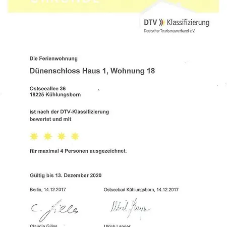 Apartament ****wellness-residenz Dunenschloss Kühlungsborn